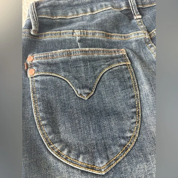 Judy Blue High Waist Tummy Control Cutoff Shorts Dark Wash Raw Hem NWT L - Picture 8 of 12